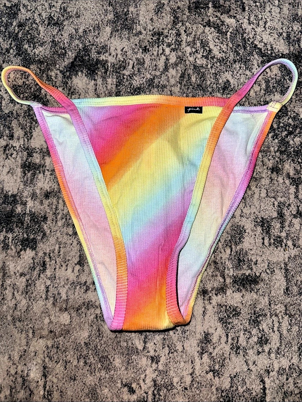 Victoria's Secret Rainbow high waist panty Bottom Large New